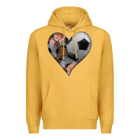 Mustard western soccer heart Premium Hoodie - HRA Design Shop