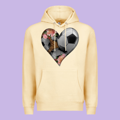 Western Soccer Heart Premium Hoodie Designed By Hra Design Shop