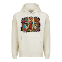 Oatmeal Heather virgin mary Premium Hoodie - SublimationCraftShop