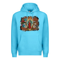 Ocean Blue virgin mary Premium Hoodie - SublimationCraftShop