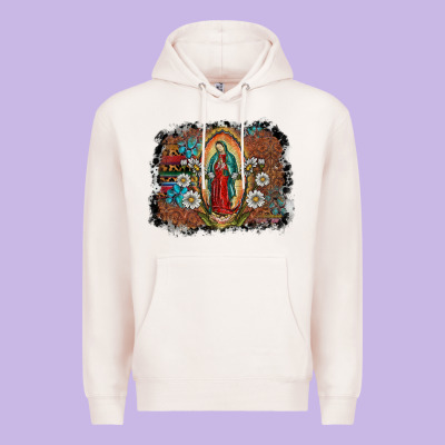 Virgin Mary Premium Hoodie Designed By Sublimationcraftshop