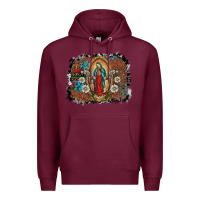 Burgundy virgin mary Premium Hoodie - SublimationCraftShop