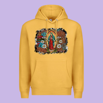 Virgin Mary Premium Hoodie Designed By Sublimationcraftshop