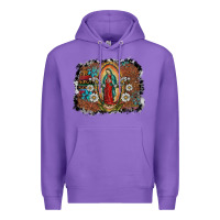 Purple virgin mary Premium Hoodie - SublimationCraftShop