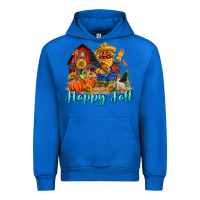 Cobalt happy fall scarecrow Urban Hoodie - FaDigitalArtStudio