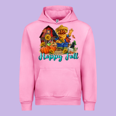 Happy Fall Scarecrow Urban Hoodie Designed By Fadigitalartstudio