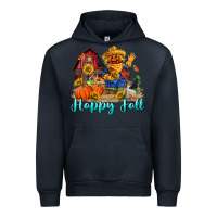 Navy happy fall scarecrow Urban Hoodie - FaDigitalArtStudio