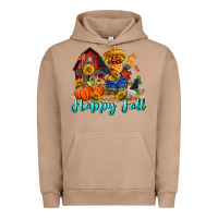 Pigment Burro happy fall scarecrow Urban Hoodie - FaDigitalArtStudio