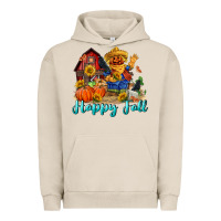 Pigment French Oak happy fall scarecrow Urban Hoodie - FaDigitalArtStudio