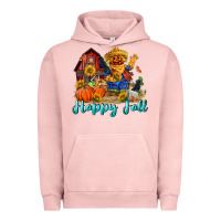 Pigment Salmon happy fall scarecrow Urban Hoodie - FaDigitalArtStudio