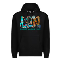 Black lpn Premium Hoodie - CowhideDigitalArt