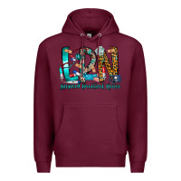Burgundy lpn Premium Hoodie - CowhideDigitalArt