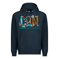 Navy lpn Premium Hoodie - CowhideDigitalArt
