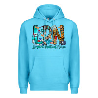 Ocean Blue lpn Premium Hoodie - CowhideDigitalArt