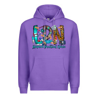 Purple lpn Premium Hoodie - CowhideDigitalArt