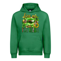 Emerald Kiss me im irish st.patricks day lips st.patricks Urban Hoodie - Neo Western