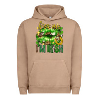 Pigment Burro Kiss me im irish st.patricks day lips st.patricks Urban Hoodie - Neo Western