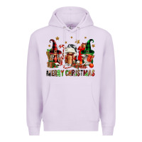 Lilac merry christmas buffalo gnomies Premium Hoodie - FaDigitalArtStudio