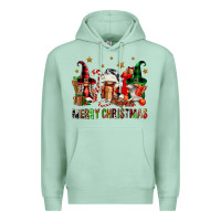 Seafoam merry christmas buffalo gnomies Premium Hoodie - FaDigitalArtStudio
