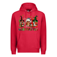 Cardinal merry christmas buffalo gnomies Premium Hoodie - FaDigitalArtStudio