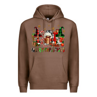 Chestnut merry christmas buffalo gnomies Premium Hoodie - FaDigitalArtStudio