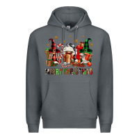 Rock merry christmas buffalo gnomies Premium Hoodie - FaDigitalArtStudio