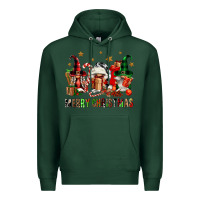 Sports Green merry christmas buffalo gnomies Premium Hoodie - FaDigitalArtStudio