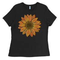 Black sunflower Ladies Tee - Artiststas