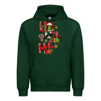Forest Green ho ho ho afro gnomes Urban Hoodie - FaDigitalArtStudio
