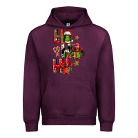 Mauve Wine ho ho ho afro gnomes Urban Hoodie - FaDigitalArtStudio