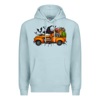 Blue Mist happy halloween truck Premium Hoodie - CowhideDigitalArt