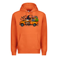 Carrot happy halloween truck Premium Hoodie - CowhideDigitalArt