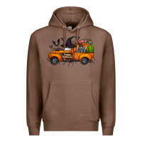 Chestnut happy halloween truck Premium Hoodie - CowhideDigitalArt