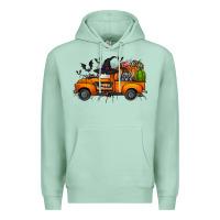 Seafoam happy halloween truck Premium Hoodie - CowhideDigitalArt