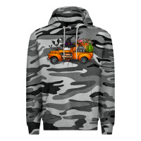 Slate Camo happy halloween truck Premium Hoodie - CowhideDigitalArt