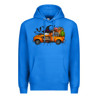 True Royal happy halloween truck Premium Hoodie - CowhideDigitalArt