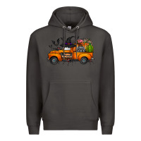 Smoke happy halloween truck Premium Hoodie - CowhideDigitalArt