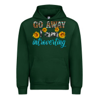 Forest Green go away i am introvering Urban Hoodie - HRA Design Shop