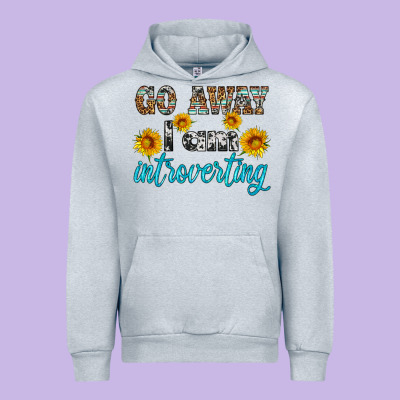 Go Away I Am Introvering Urban Hoodie Designed By Hra Design Shop