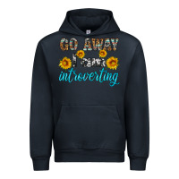 Navy go away i am introvering Urban Hoodie - HRA Design Shop