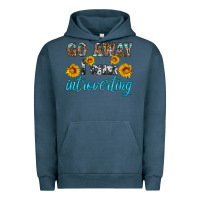 Pigment Midnight Navy go away i am introvering Urban Hoodie - HRA Design Shop