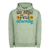 Pigment Oil Green go away i am introvering Urban Hoodie - HRA Design Shop