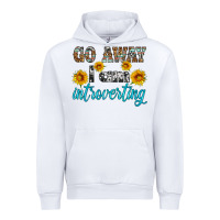 White go away i am introvering Urban Hoodie - HRA Design Shop