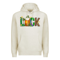 Oatmeal Heather St. Patrick's Day luck beer Premium Hoodie - Neo Western