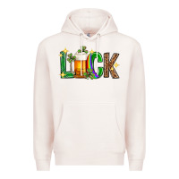 Pale Pink St. Patrick's Day luck beer Premium Hoodie - Neo Western