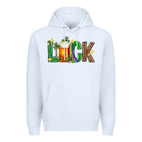 White St. Patrick's Day luck beer Premium Hoodie - Neo Western