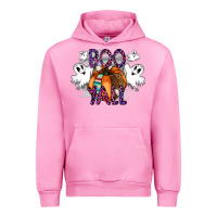 Fuchsia Pink Boo yall Urban Hoodie - CowhideDigitalArt
