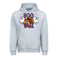 Heather Grey Boo yall Urban Hoodie - CowhideDigitalArt
