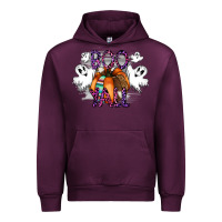 Mauve Wine Boo yall Urban Hoodie - CowhideDigitalArt