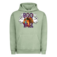 Pigment Oil Green Boo yall Urban Hoodie - CowhideDigitalArt
